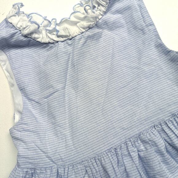 Edgehill Collection Sundress Girls Size 4T Blue Stripe - Picture 2 of 4